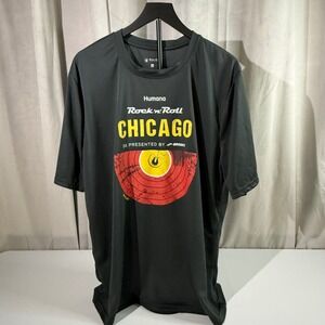 Rock n Roll Chicago 5K Shirt July 15 2017 Brooks Running Tee Men XXL